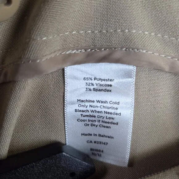 Talbots Pull-On Dress Pants Beige Women’s Size - Picture 9 of 9